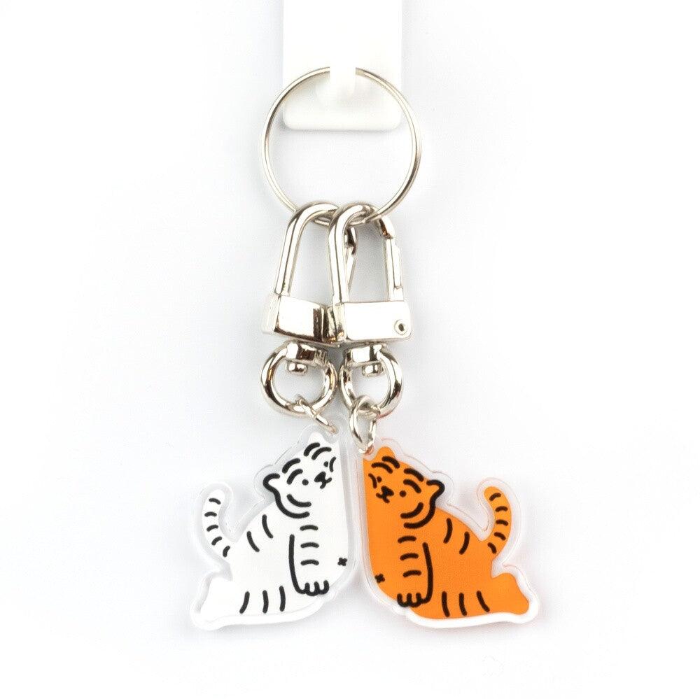 MUZIK TIGER Charm Keychain Set