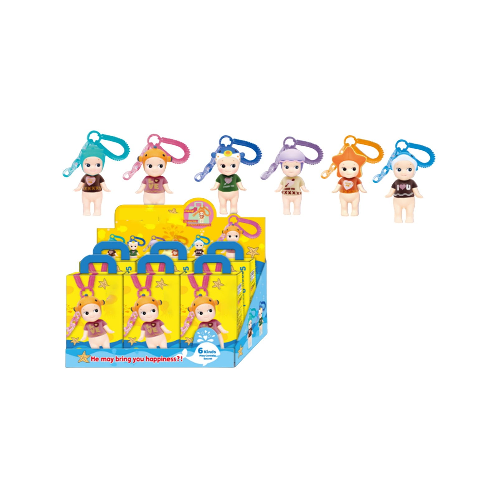 SONNY ANGEL Charm Keychain Set