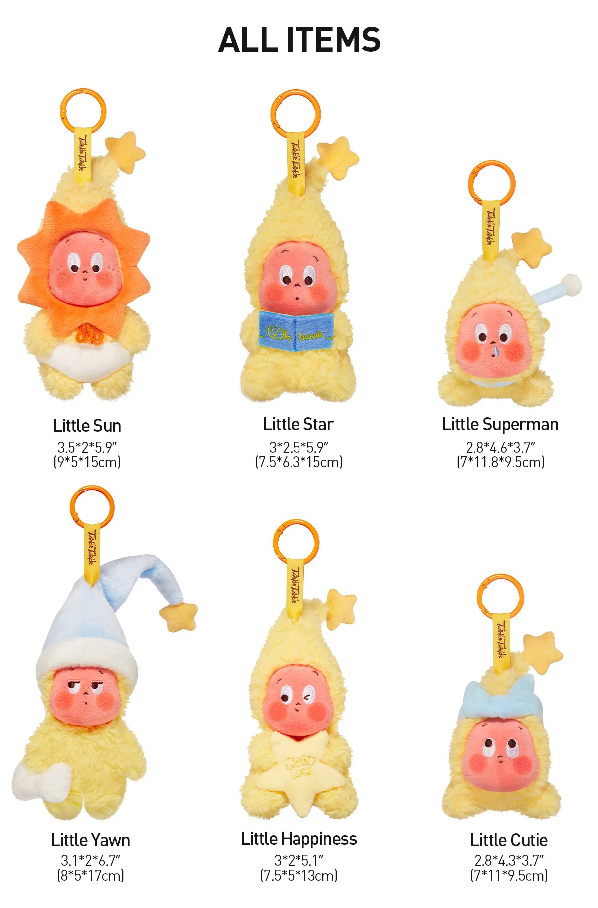TWINKLE TWINKLE Charm Keychain Set